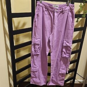 Purple Cargo Pants
